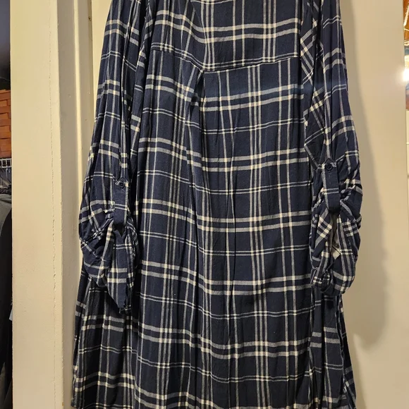 Torrid Plaid Button-Up Shirt Dress - Picture 4 of 5